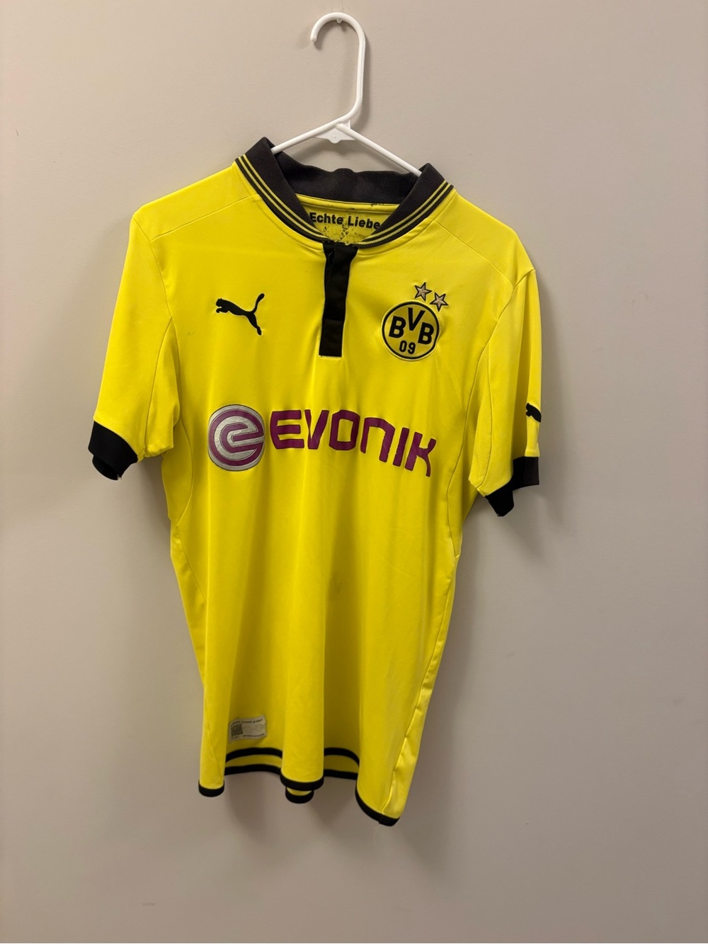 Puma Yellow and Black BVB 09 Football Jersey